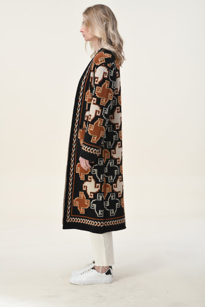 Shiloh Long Duster Ethnic Design